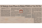 K Raheja arm plans to raise Rs 500 crore via NCDs