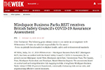 Mindspace Business Parks REIT receives British Safety Council’s COVID-19 Assurance Assessment